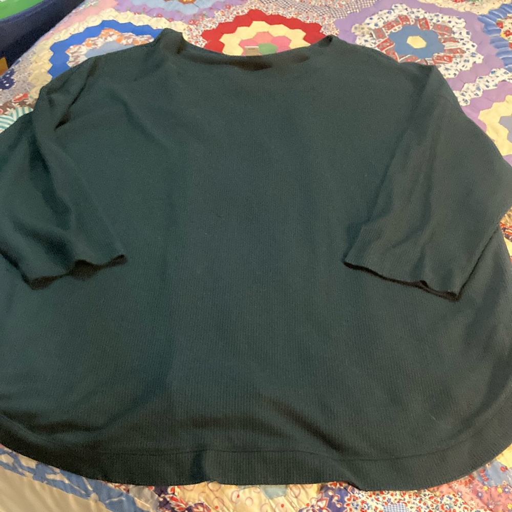 Dark Green Long Sleeve Top